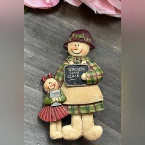 Vintage "Teachers Have Class" Pin, marked Suzi
